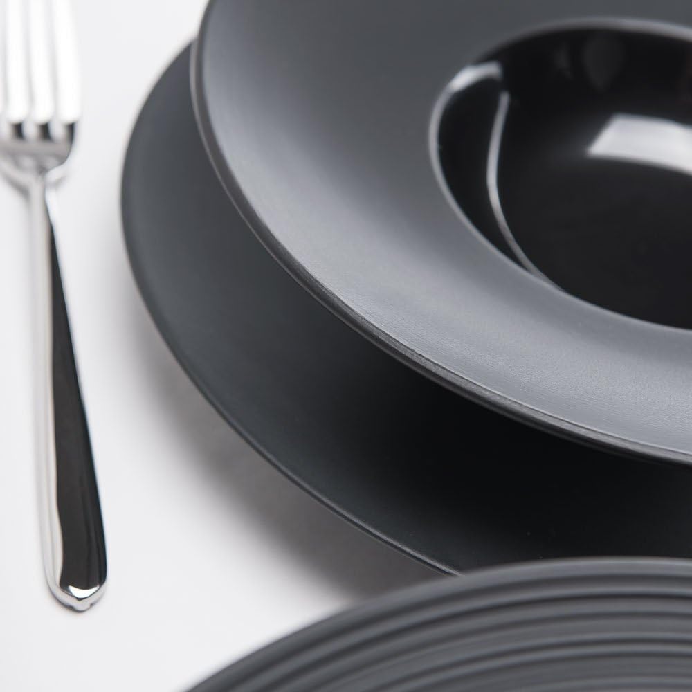 3x Grosser Suppenteller Gourmet Kontrast Ø 305 mm