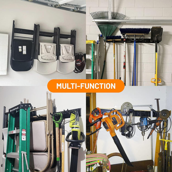 Wallmaster Garage Storage Tool Organizer Rack Heavy Duty Tools Garage Organization Wall Mount Rack H