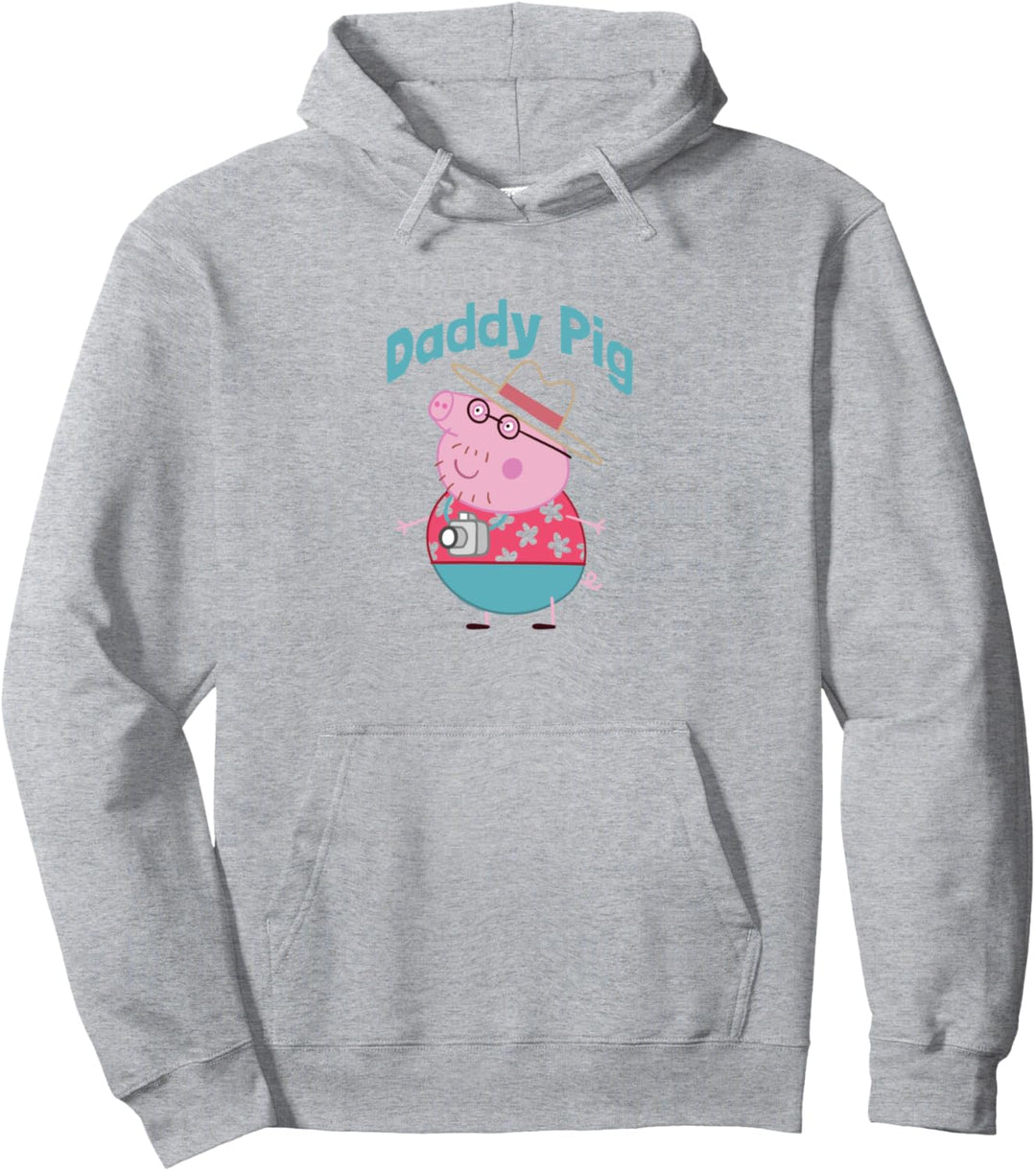 Peppa Pig Father's Day Daddy Pig Summer Vacation Portrait Pullover Hoodie
