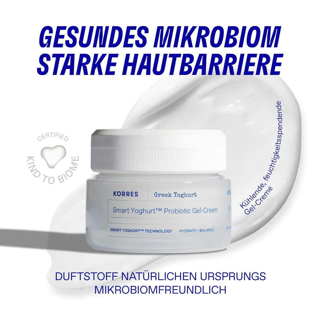 KORRES GREEK YOGHURT Nährende probiotische Gel-Creme - normale-Mischhaut für das Gesicht, dermatolog
