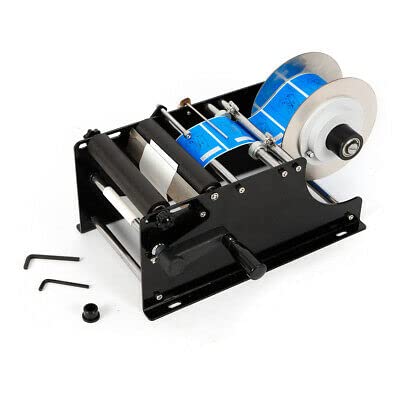Manuelle Etikettiermaschine Rundflaschenaufkleber 30Times / Minute Rund Dose/ Flasche Halbautomatis