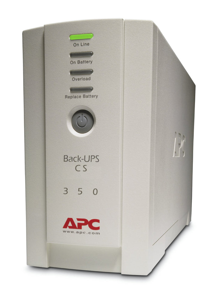 APC Back-UPS CS - BK350EI - Unterbrechungsfreie Stromversorgung 350VA (4 Ausgänge IEC, Überspannungs