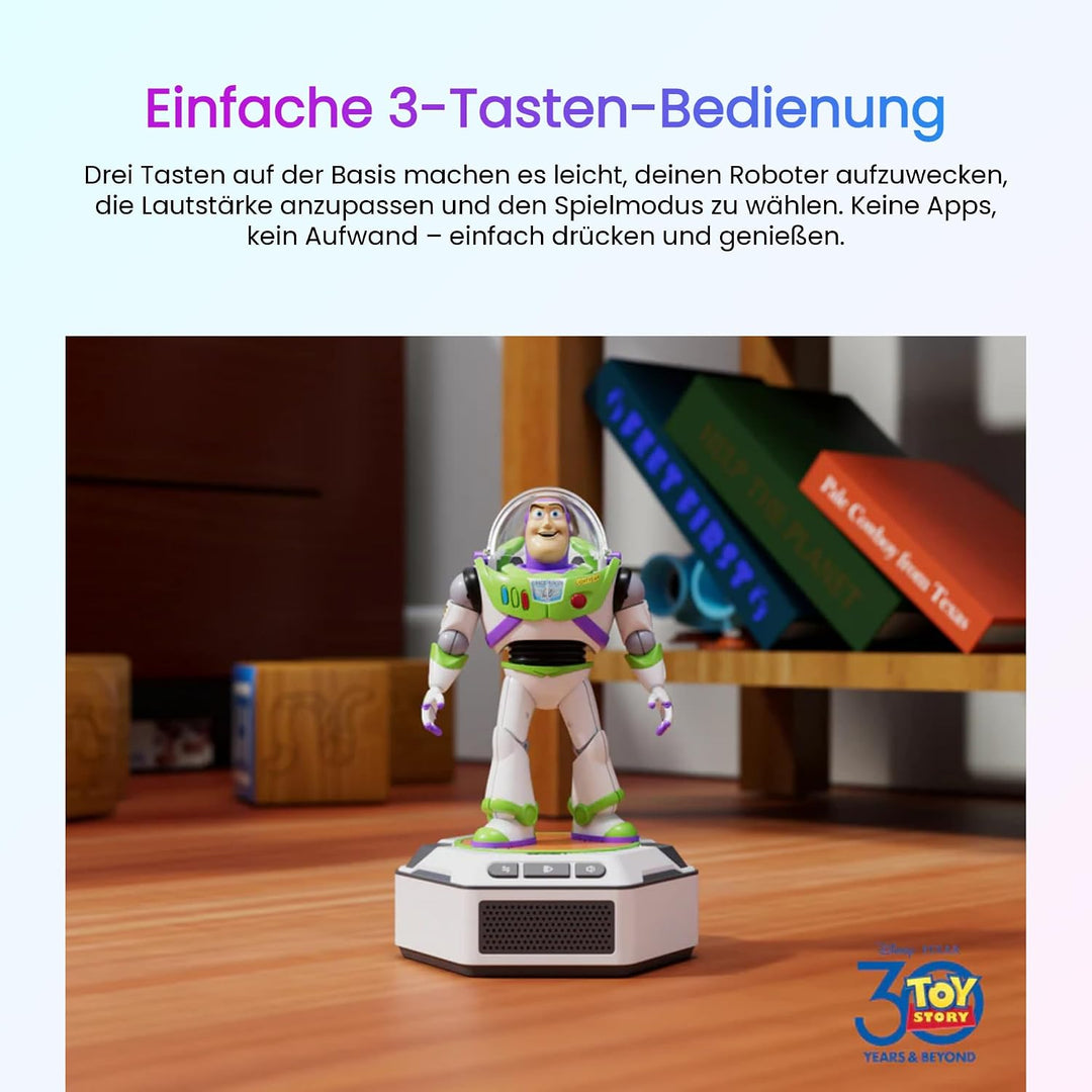 Robosen Mini Robot Buzz Lightyear – Interaktiver Smart-Roboter mit Sprache, Bewegung & App-Steuerung