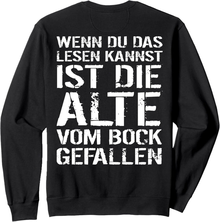 Wenn Du Das Lesen Kannst Motorrad Fahren Motorradfahrer Sweatshirt