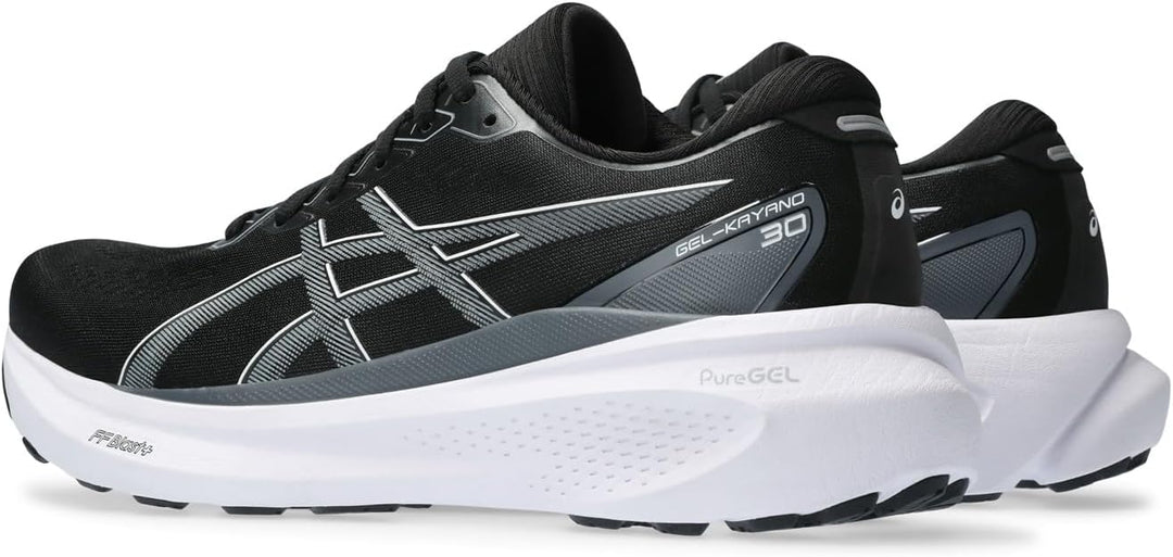 ASICS Kayano 30 Man Running Shoes Blue White 42 EU Schwarzgrau, 42 EU Schwarzgrau