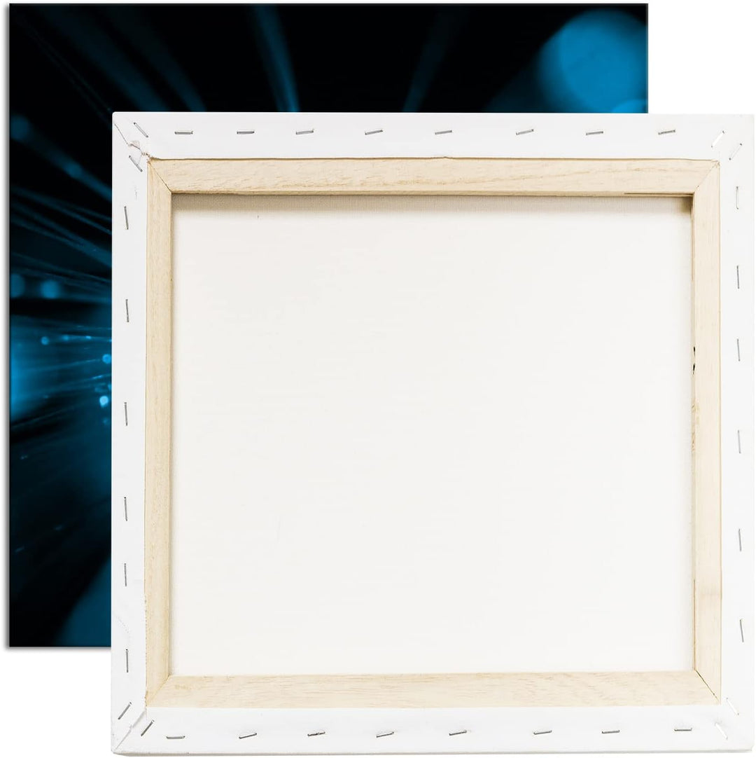 deyoli künstliches rotes Licht im Format: 70x70 Effekt: Zeichnung als Leinwandbild, Motiv auf Echtho
