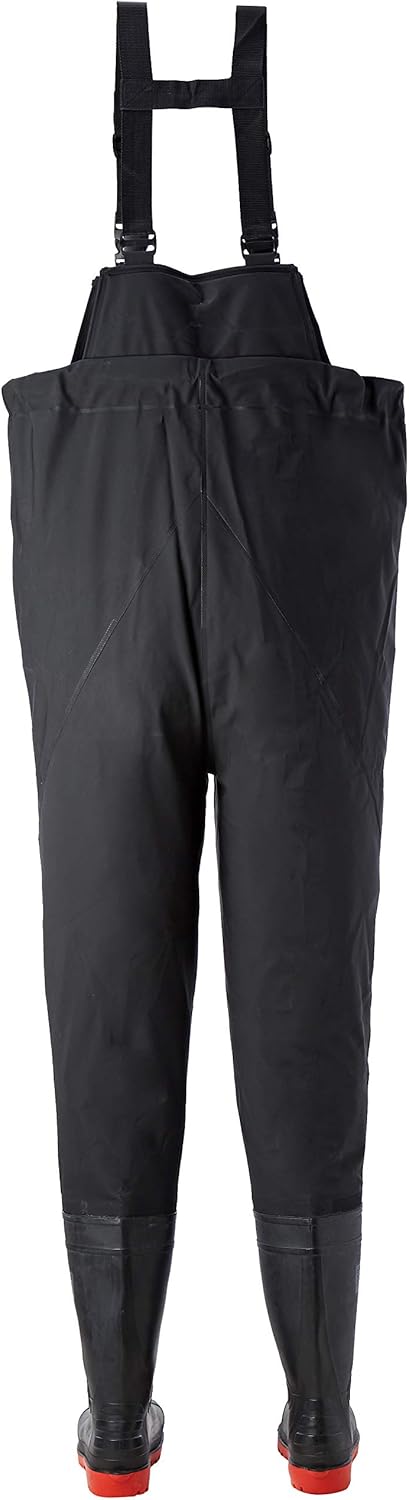 Portwest Sicherheits Brust-Watstiefel S5, Grösse: 44, Farbe: Schwarz, FW74BKR44