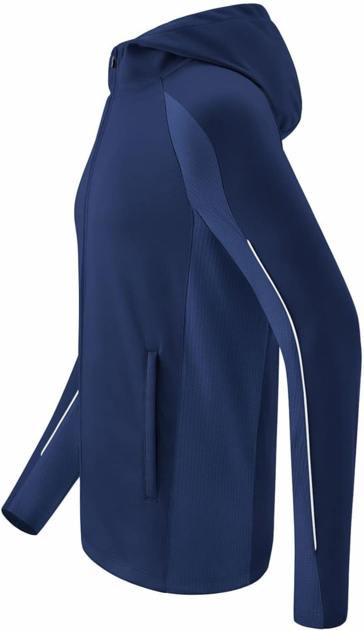 Erima Unisex Kinder Liga Star Trainingsjacke mit Kapuze 152 new navy/weiss, 152 new navy/weiss