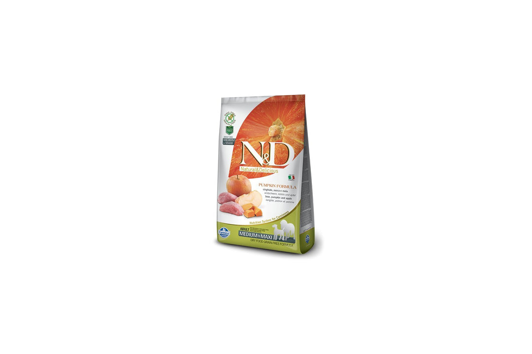 Farmina N&D Pumpkin Adult Medium Pellets Hundefutter (Trockenfutter, mit hochwertigen Vitaminen und