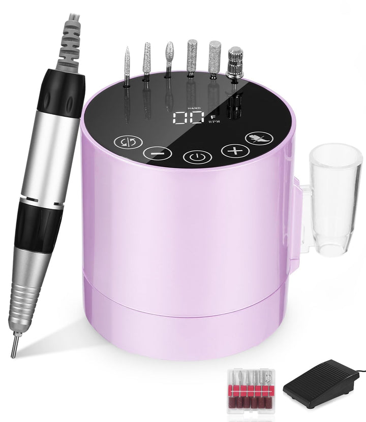 Nagelfräser Professionell, 35000RPM Nagelfräser für Gelnägel, Elektrische Nagelfeile, Maniküre Set E