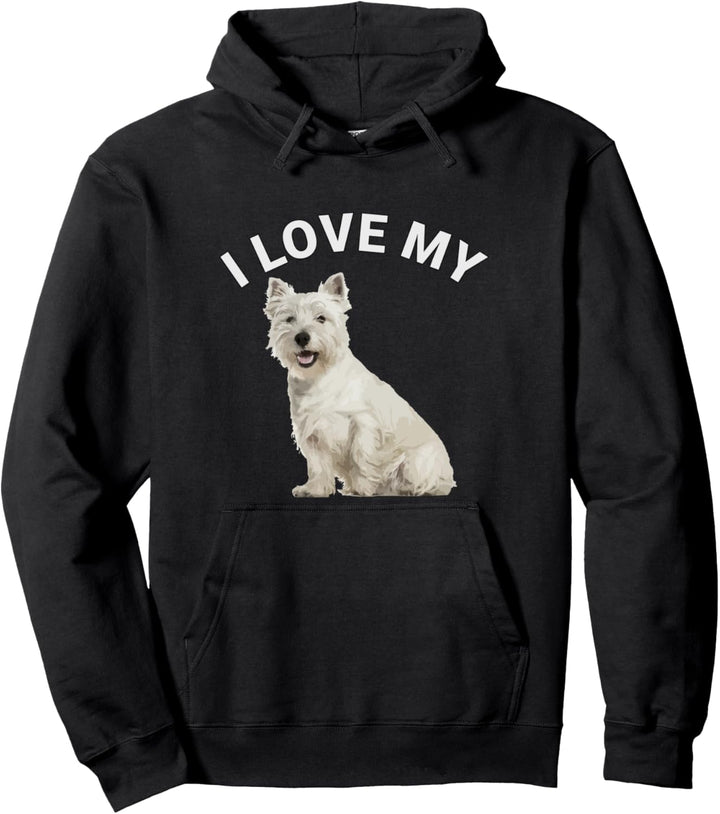 Love My Westie West Highland Terrier Geschenk Pullover Hoodie