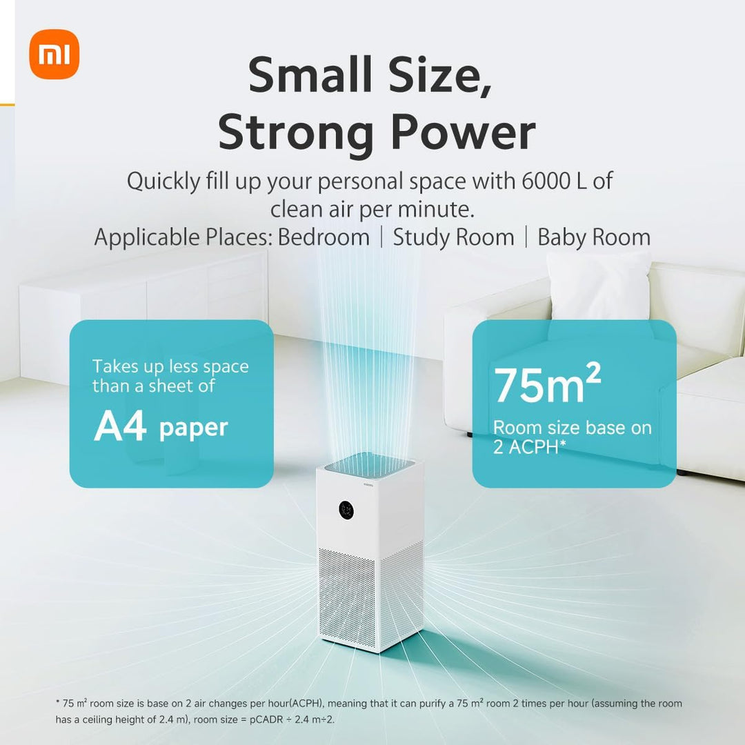 Xiaomi Smart Air Purifier 4 Lite Luftreiniger (beseitigt zu 99,97% Tierhaare, Pollen, Staub, Viren &
