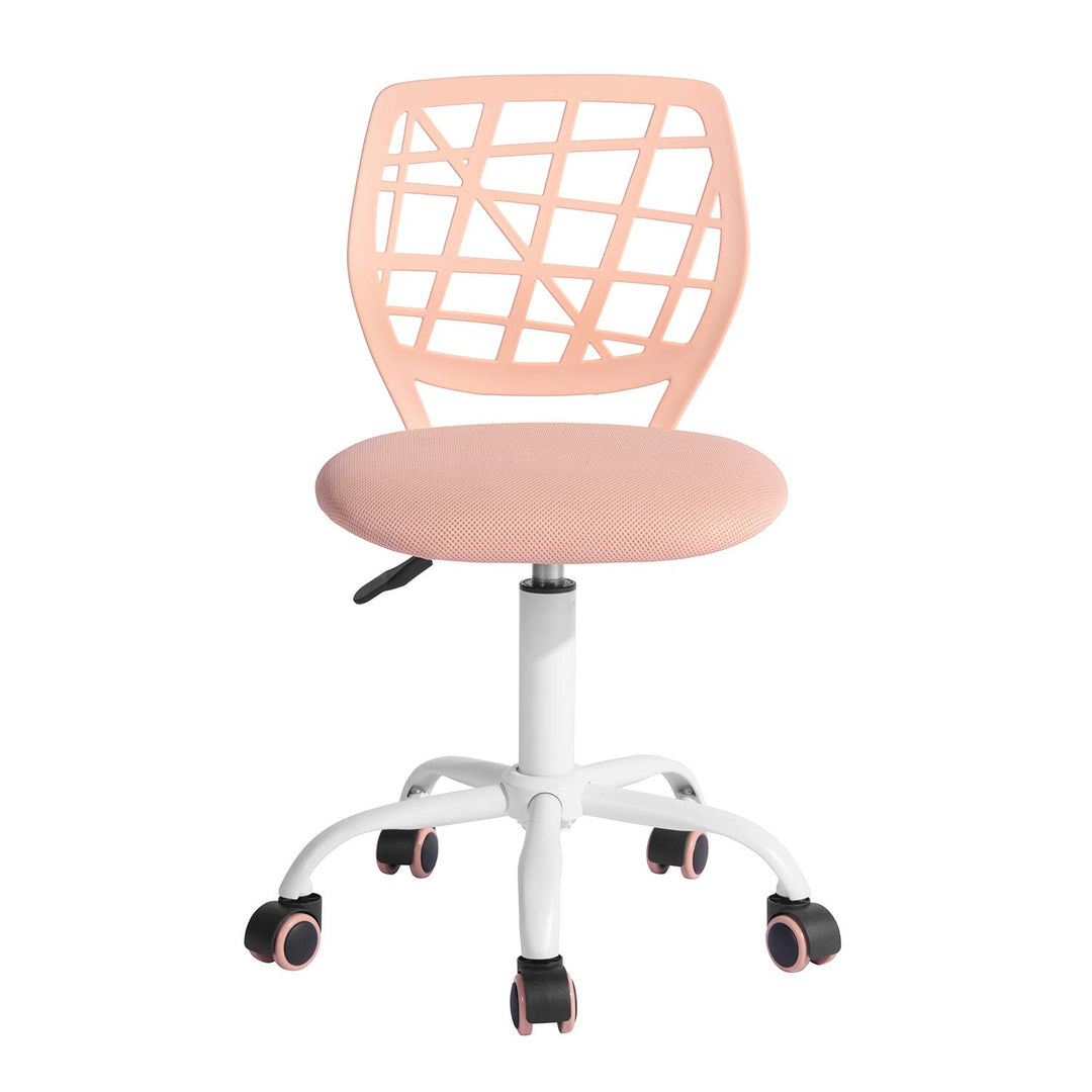 FurnitureR Home Office Stuhl, ergonomischer höhenverstellbarer Drehstuhl mit Rollen, moderner Comput