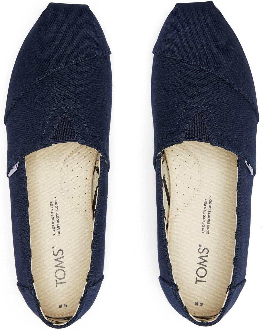 TOMS Herren Alpargata aus Recycelter Baumwolle Flache Slipper 39 EU Navy, 39 EU Navy