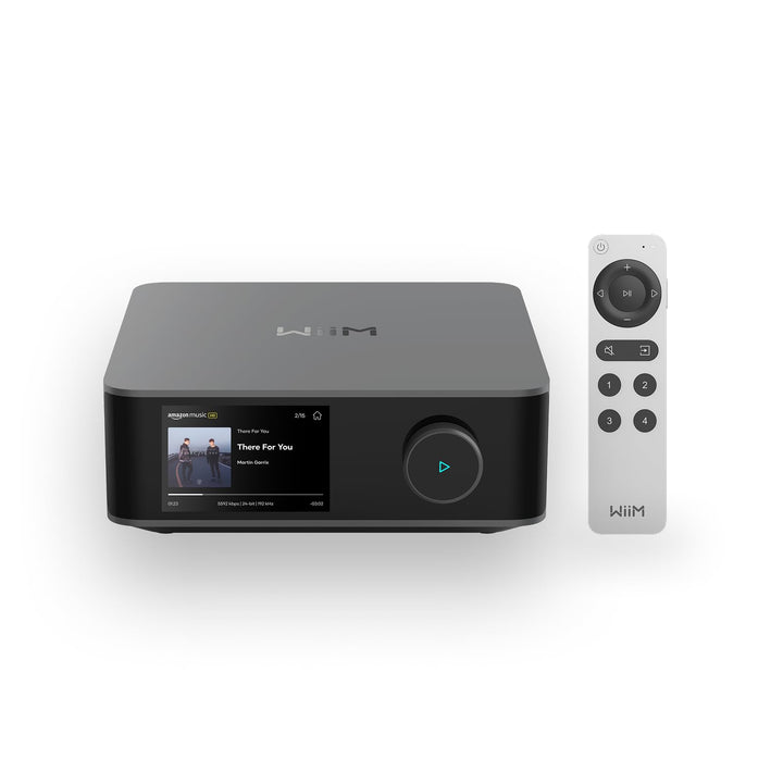 WiiM Amp Ultra mit Voice Remote 2 | 100W Streaming-Verstärker mit ESS ES9039Q2M DAC & Dual TI TPA325