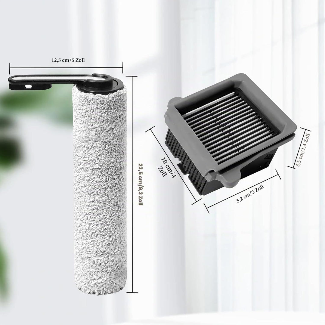 Bürstenrolle Ersatzteile für Tineco iFloor 5 Breeze Complete Nass und Trockensauger Zubehör, 2 Walze