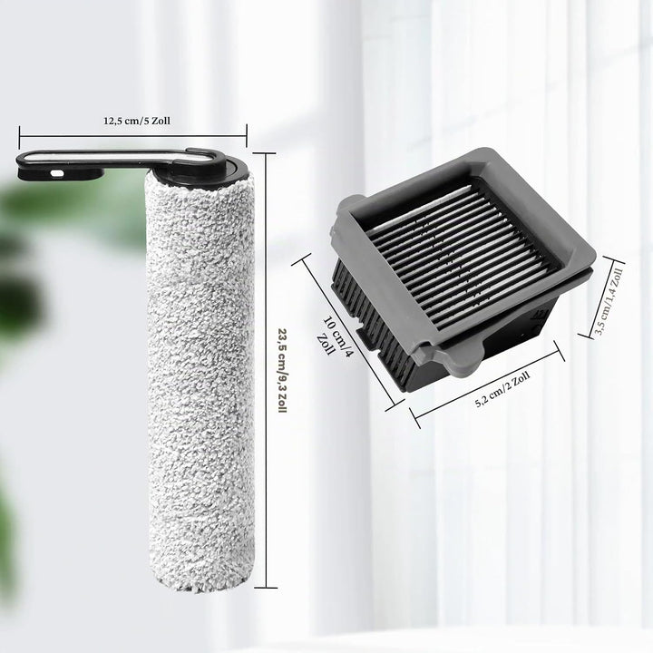 Bürstenrolle Ersatzteile für Tineco iFloor 5 Breeze Complete Nass und Trockensauger Zubehör, 2 Walze
