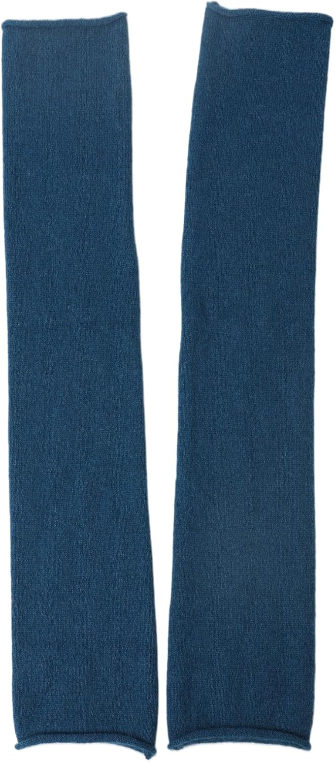 Prettystern Damen Kaschmir-Wolle Arm-Wärmer Lange Arm-stulpen Fingerlose Pulswärmer für Abendmode, L