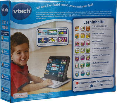 VTech Genio Lernlaptop – Lerncomputer mit Internetzugang, Textprogramm und Lerninhalten zu Buchstabe