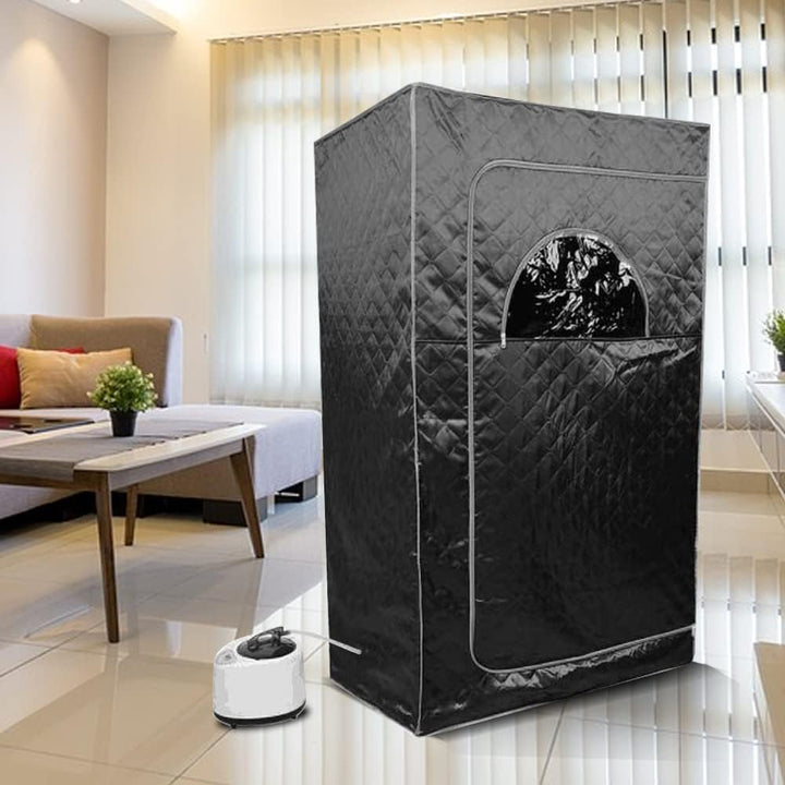 Tragbare Sauna Willowybe，Mini Dampfsauna für Zuhause，Einzel Portable Sauna Raum Kann Müdigkeit Linde