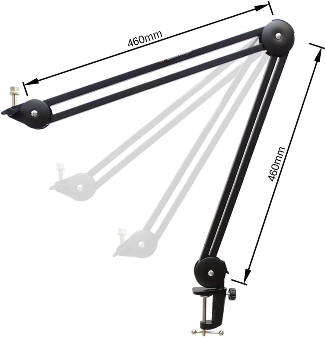 keepdrum MS138 Gelenkarm-Stativ schwarz mit Smartphone-Tablet-Halter