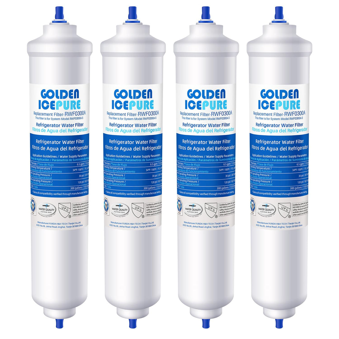 GOLDEN ICEPURE Wasserfilter Kühlschrank Kompatibel mit Samsung DA29-10105J, DA29-10105J HAFEX/EXP, D