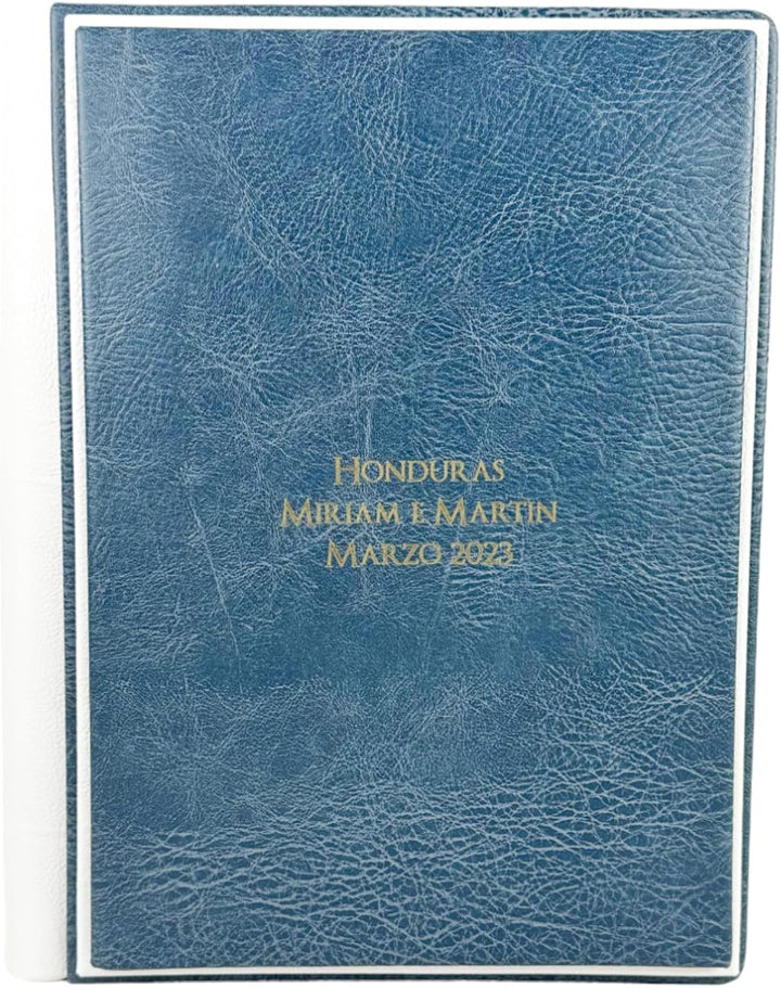 Fotoalbum - Eclissi Vintage - handgefertigte Herstellung aus Kunstleder, personalisierbar mit Gravur