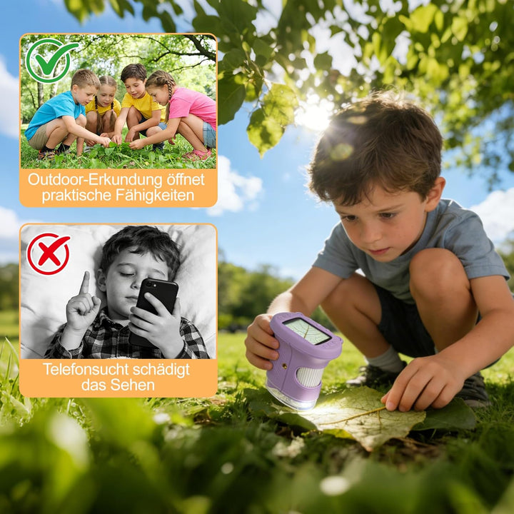 1000x Handheld Digitales Mikroskop für Kinder, Kinder Mikroskop mit 2,0'' IPS Bildschirm, Tragbares