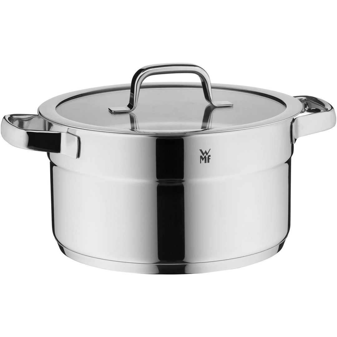 WMF Compact Cuisine Kochtopf gross 24cm, Glasdeckel, Fleischtopf Induktion 5,6l, Cromargan Edelstahl