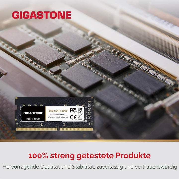 【DDR4 RAM】 GIGASTONE 16GB Kit (2x8GB) DDR4 2666MHz (2400MHz or 2133MHz) PC4-21300(PC4-19200/17000) C