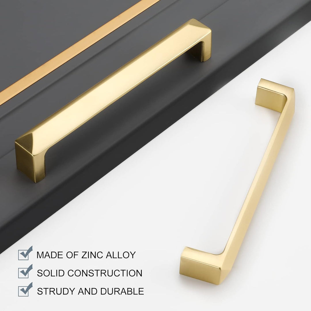 goldenwarm 4 Stück für Küchenschränke Schrankgriffe Möbelgriffe Griffe Möbel Möbelgriffe 128mm Schra