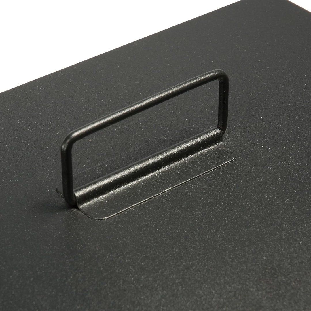 Barska Safe CB11792 Geldkassette, 43,2 cm, mit 6 Fächern und Schloss, Schwarz, M M Tablett mit 6 Fäc