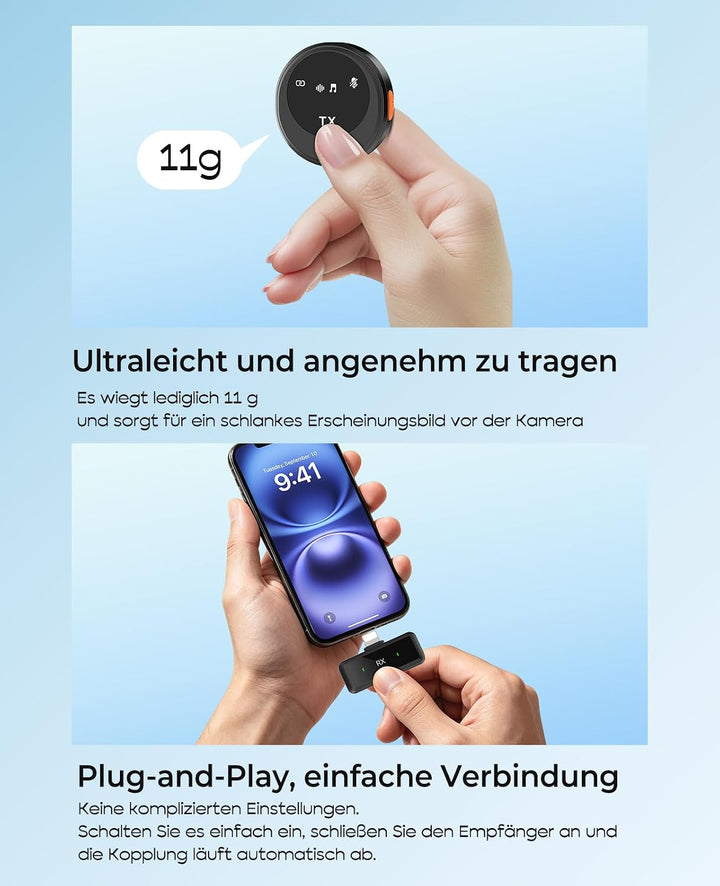 Kabelloses Lavalier‑Mikrofon