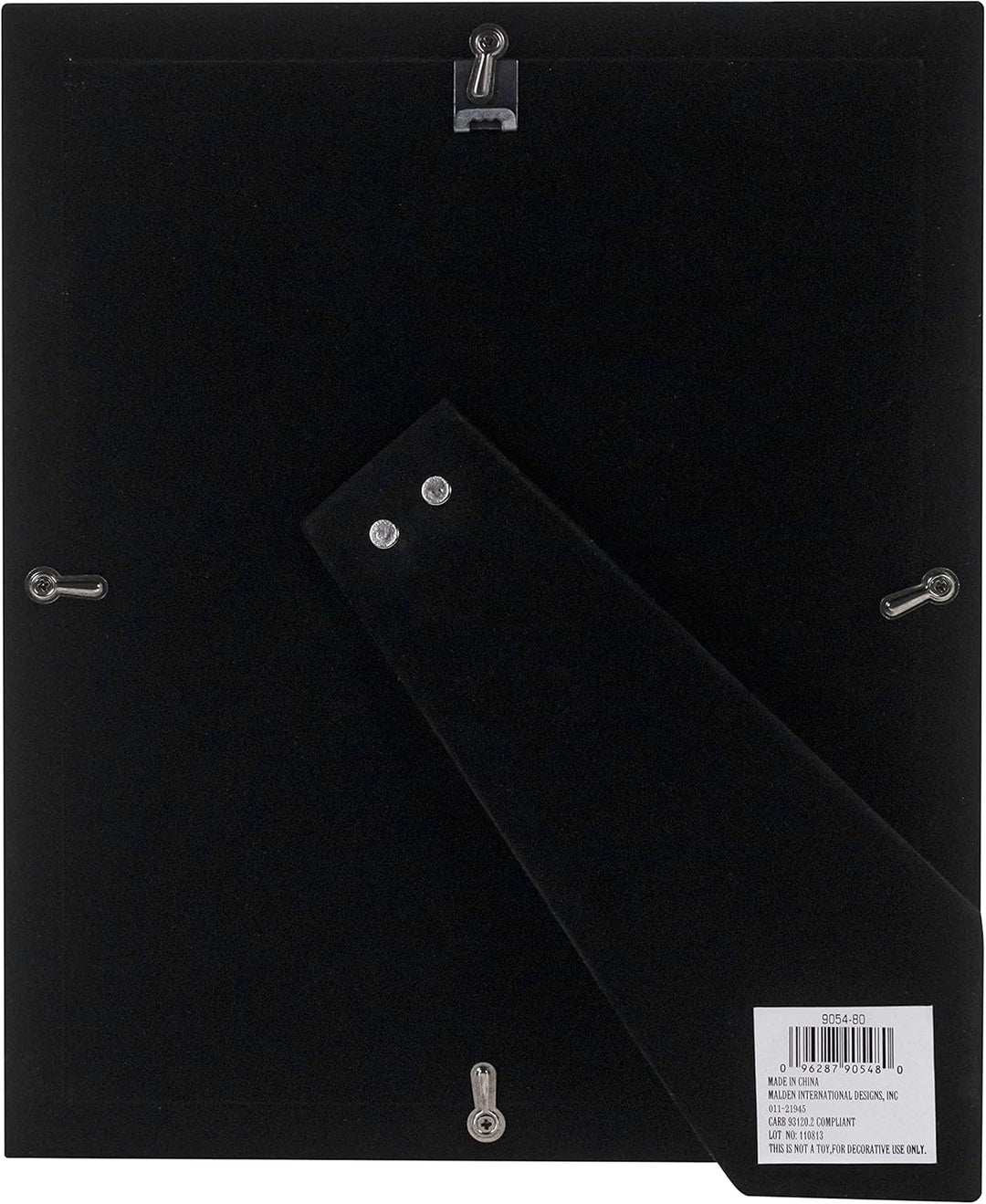 Malden International Designs Uptown Metallrahmen, matt, silberfarben, 20,3 x 25,4 cm, silberfarben S