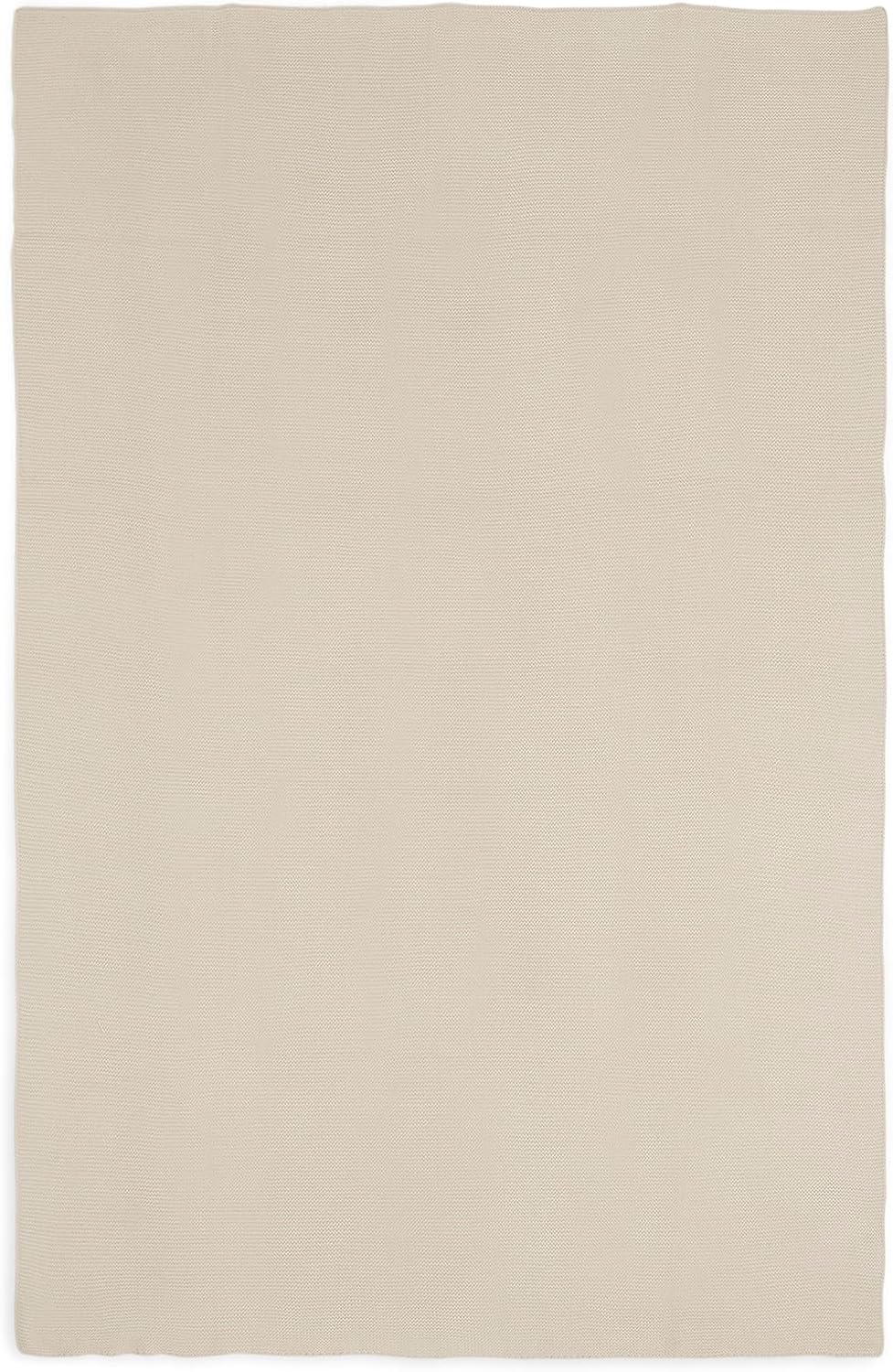 Jollein Kinderdecke Basic Knit 75x100cm - Nougat Beige Baby, Beige Baby