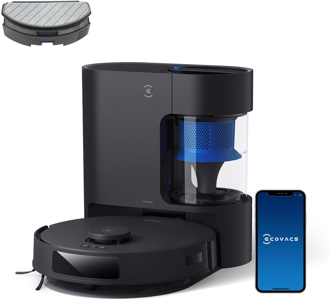 ECOVACS DEEBOT N20 PRO Plus Saugroboter mit Wischfunktion, Automatischer Entleerung Station, 8000Pa