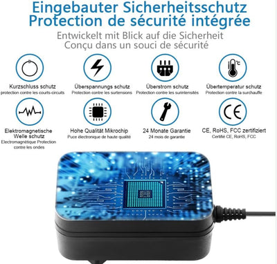 SHNITPWR Universal Netzteil 3V 4.5V 5V 6V 9V 12V Netzteil AC/DC 1A 2A 2.5A 30W Schaltnetzteil Adapte