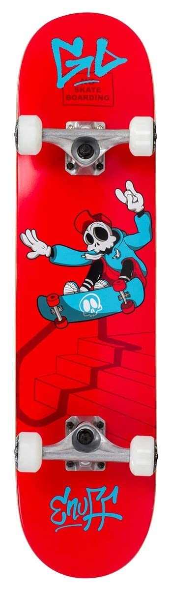 Enuff Skateboards Skully Mini Skateboard 7.75 " rot (rot), 7.75 " rot (rot)
