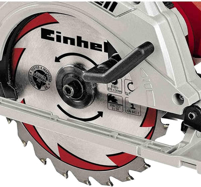 Einhell Handkreissäge 165 TE-CS 165 (1200 W, max. 55 mm, Sägeblatt Ø 165 mm, 24 Zähne, Absaugadapter