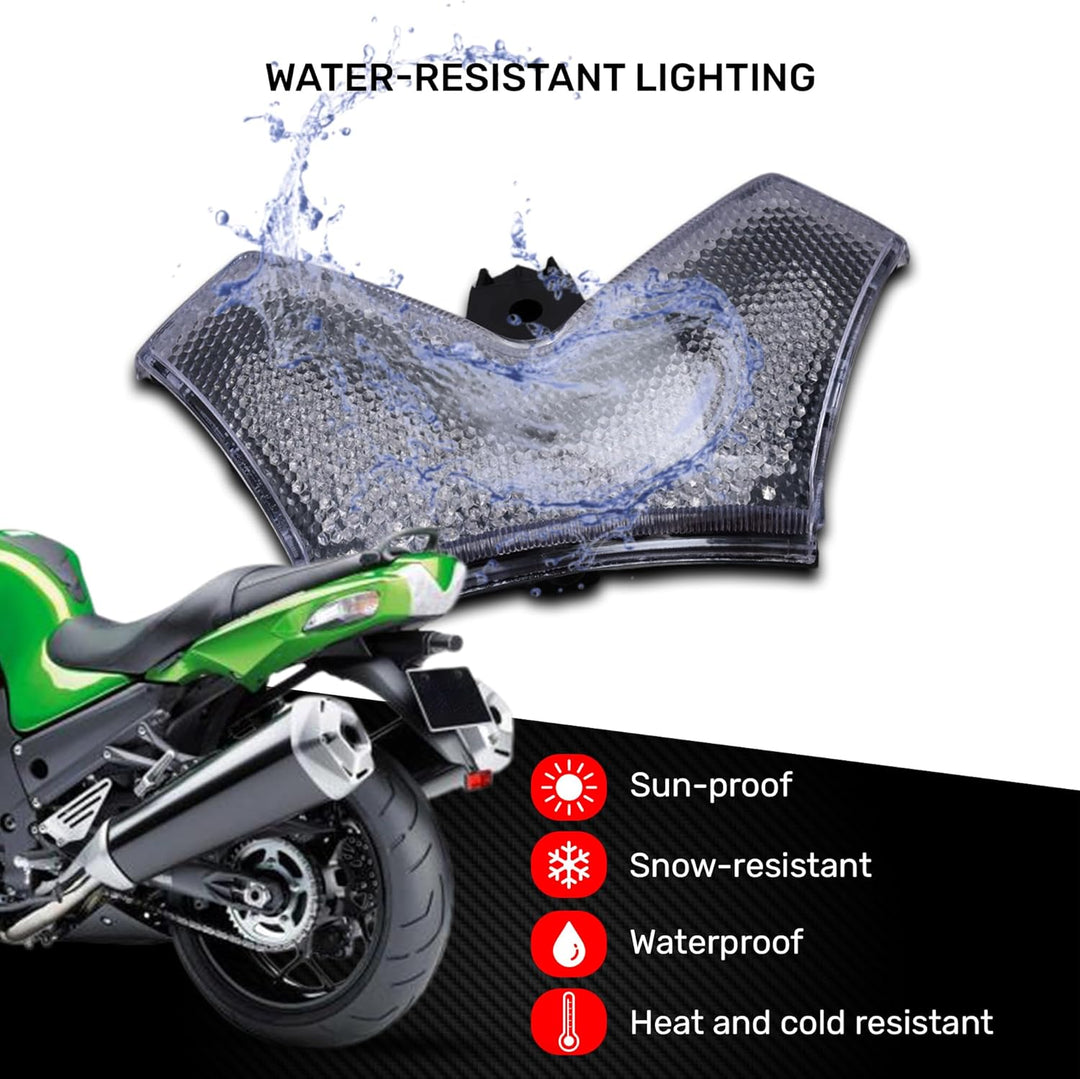 aVDB-moto LED Bremslicht/Rücklicht kompatibel mit KAWASAKI ZZR 1400 ZXT40 2006-2011 Plug & Play mit