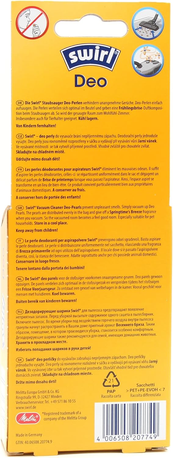PakTrade 4 Staubsaugerbeutel + Deo-Perlen kompatibel mit Philips Hygiene - Specialist | kompatibel m