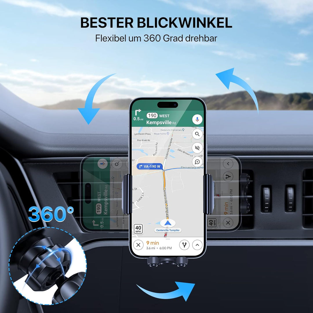 Miracase Handyhalterung Auto Handyhalter fürs Auto Lüftung Universale KFZ Smartphone Halter für iPho