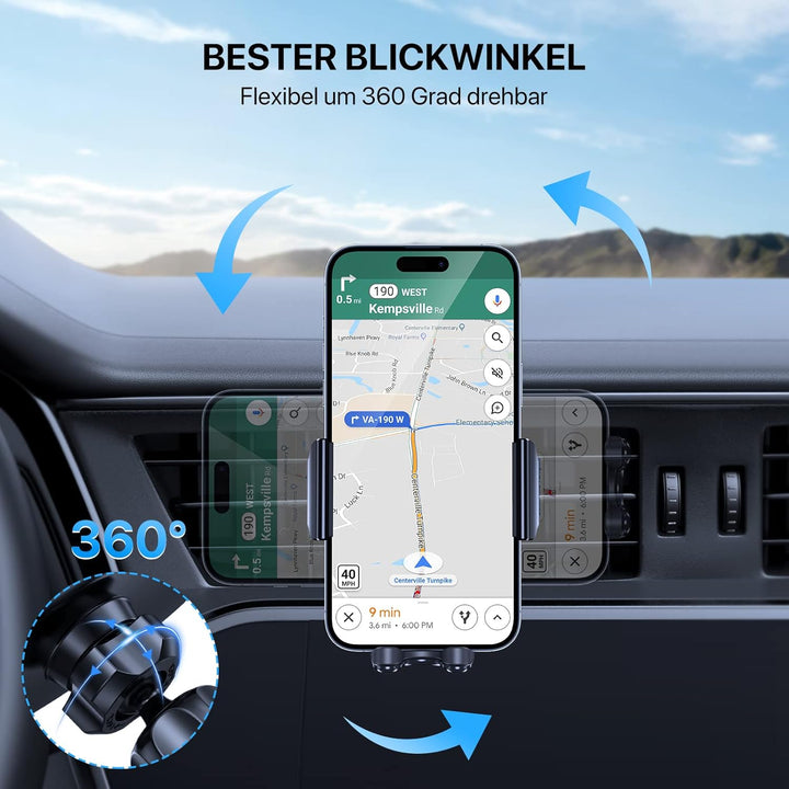 Miracase Handyhalterung Auto Handyhalter fürs Auto Lüftung Universale KFZ Smartphone Halter für iPho