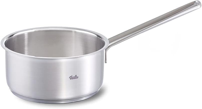 Fissler Palermo / Edelstahl-Topfset 5-teilig, Töpfe inkl. Glasdeckel (3 Kochtöpfe, 1 Bratentopf, 1 S