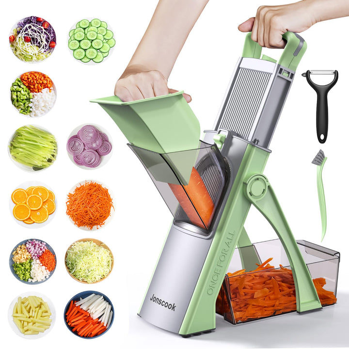 Safe Veggie Chopper Gemüseschneider, Pommes Frittierschneider, Zwiebelhacker, Gemüsehobel, multifunk
