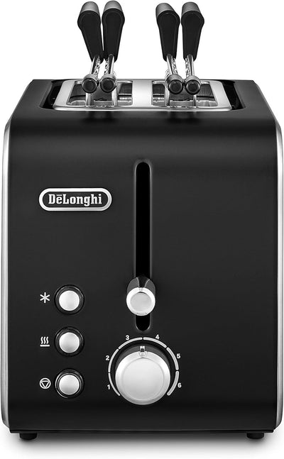 De'Longhi 0230120014 Ctx2203 toaster, Edelstahl, Schwarz