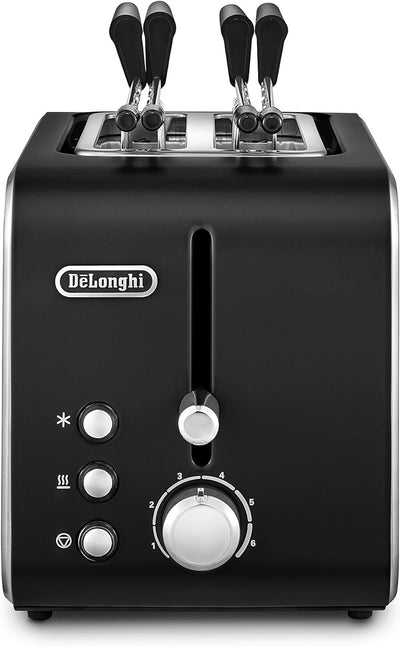 De'Longhi 0230120014 Ctx2203 toaster, Edelstahl, Schwarz