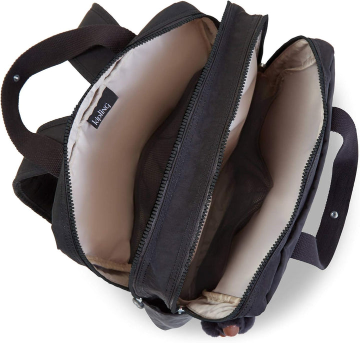 Kipling Audrie Rucksack Wickeltasche Peri Blau Schwarz, Schwarz