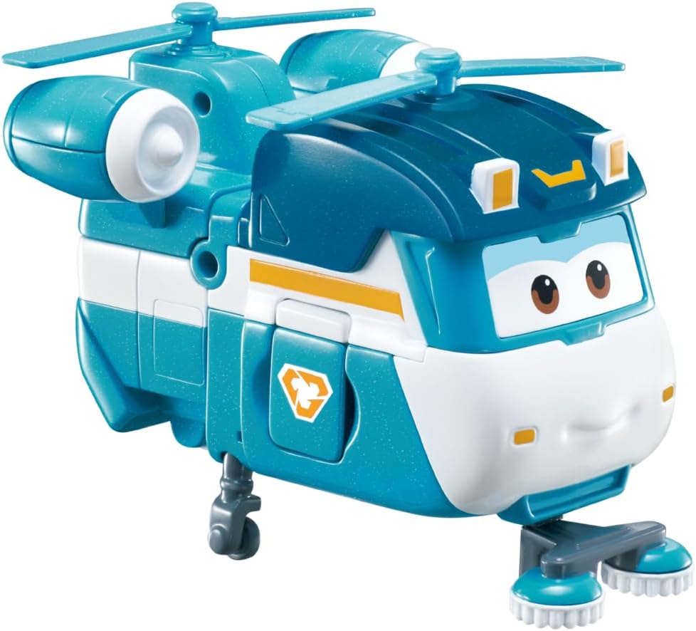 Super Wings EU770239 - Transforming Shine, ca. 12 cm grosse verwandelbare Spiel-Figur, Roboter und F