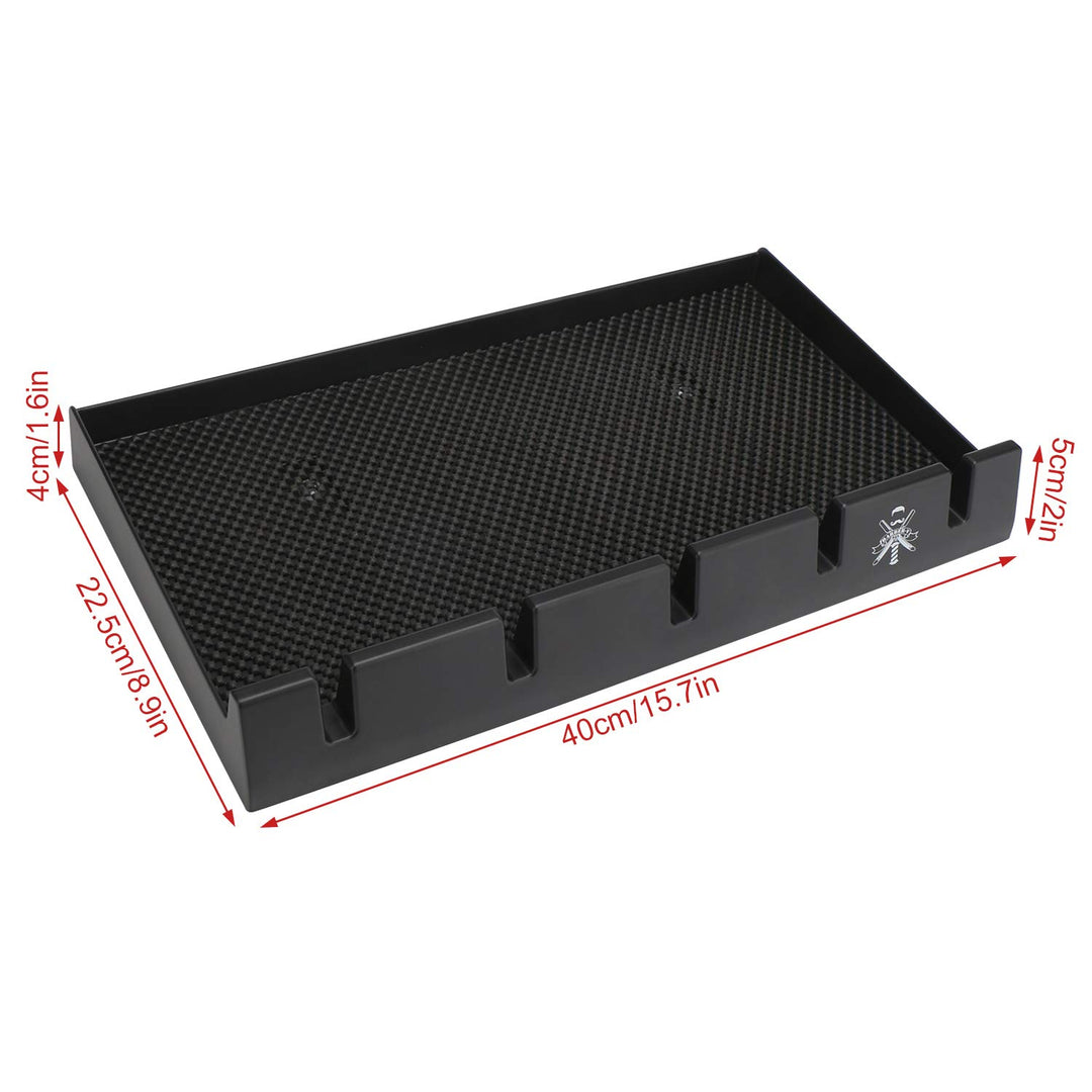 Haarschneider Tablett, Segbeauty Barbier Herren barttrimmer Organisator mit 5 Kerben Anti-Rutsch-Pro